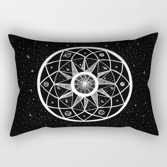 Cosmic Mandala Rectangular Pillow