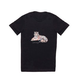Cat Lady Funny Tiger Watercolor Illustration T-shirt | Painting, Endangeredanimal, Tiger, Watercolor, Bigcat, Funnyshirt, Penandink, Petportrait, Catlady, Roaringtiger 