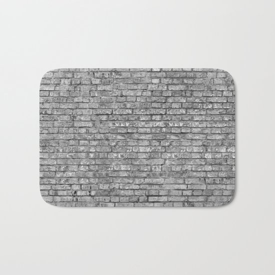 Vintage Brick Wall Bath Mat
