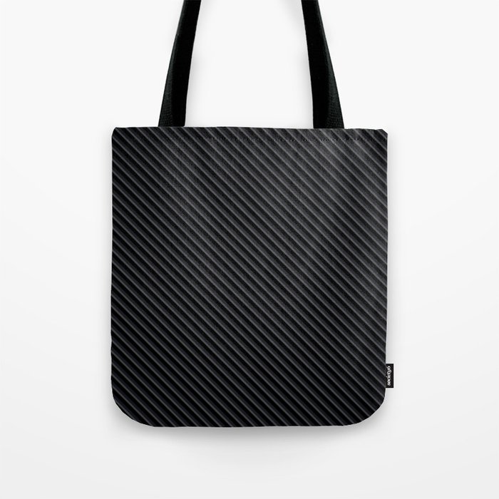 Black Color Line Design  Tote Bag