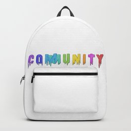 Community Paint Backpack | Pride, Humanity, Help, Et, Woman, Love, Man, Gaypride, Queer, Equality 