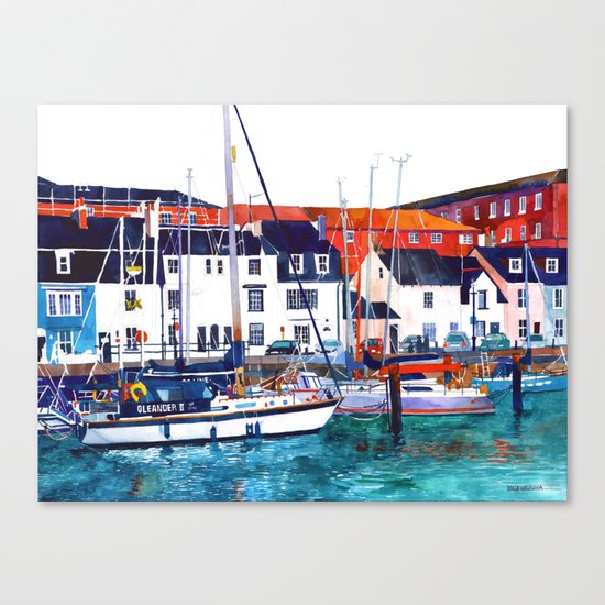 Weymouth Port Canvas Print