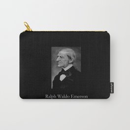 portrait of Ralph Waldo Emerson Carry-All Pouch | Theconductoflife, Graphicdesign, May Day, Philosopher, Mysticism, Individualism, Transparenteyeball, Americainscholar, Societyandsolitude, Unitarian 
