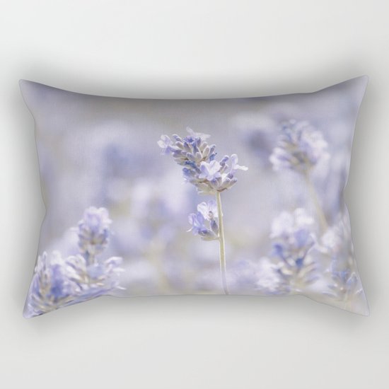 Lavenderfield - Lavender Summer Flower Flowers Floral on #Society6 Rectangular Pillow