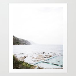 Coalcoast #1 - Coalcliff Ocean Pool Art Print | Coast, Photo, Coastline, Beach, Waves, Australia, Swimming, Summer, Surf, Surfing 