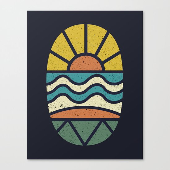 Lets Go Surfing Canvas Print