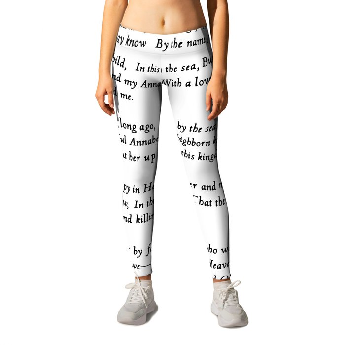 Annabel Lee Edgar Allan Poe Classic Poem Leggings