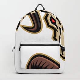 Bighorn Sheep Skull Mascot Backpack