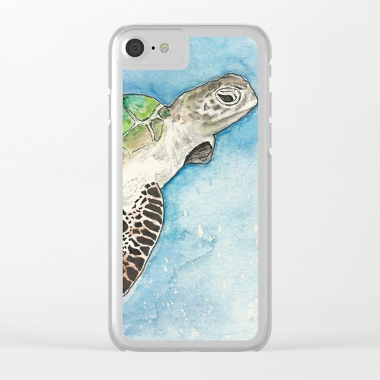 Sea Turtle Clear iPhone Case