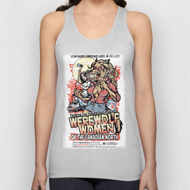 Werewolf Women Of The Canadian North Unisex Tank Top By Heartjack