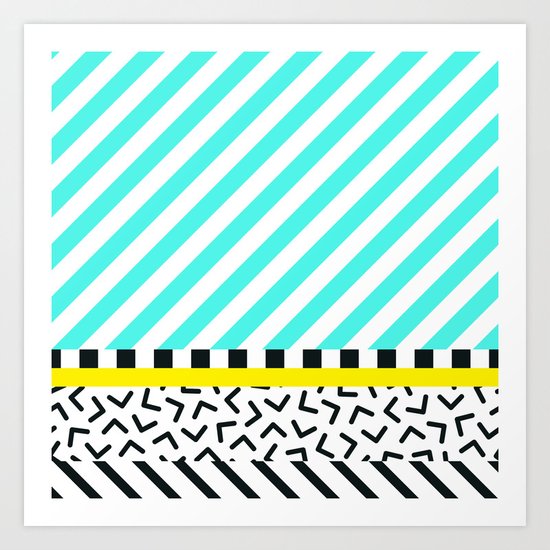 Memphis pattern 82 Art Print
