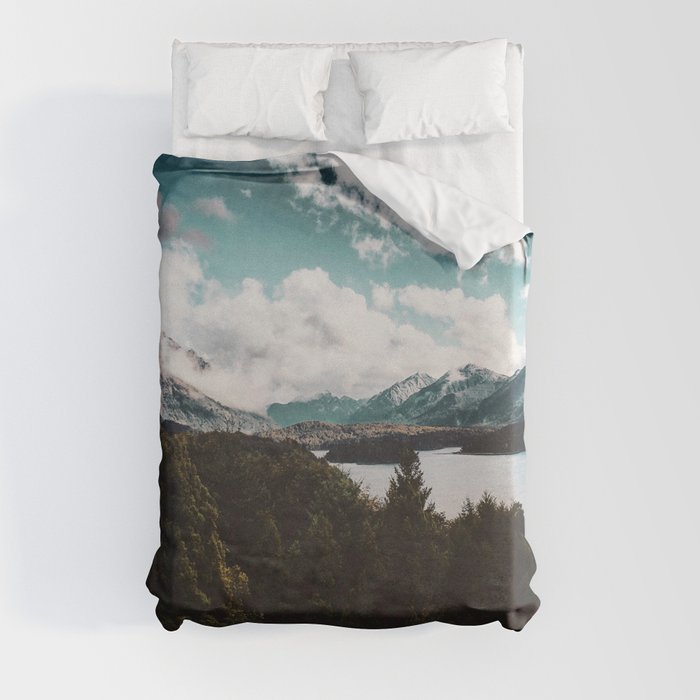 Argentina Photography - Beautiful Forest Among The Majestic Landscape Duvet Cover