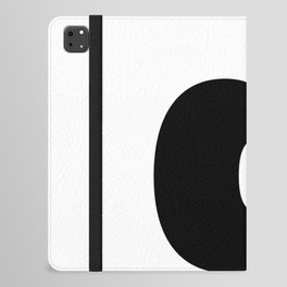 d (Black & White Letter) iPad Folio Case