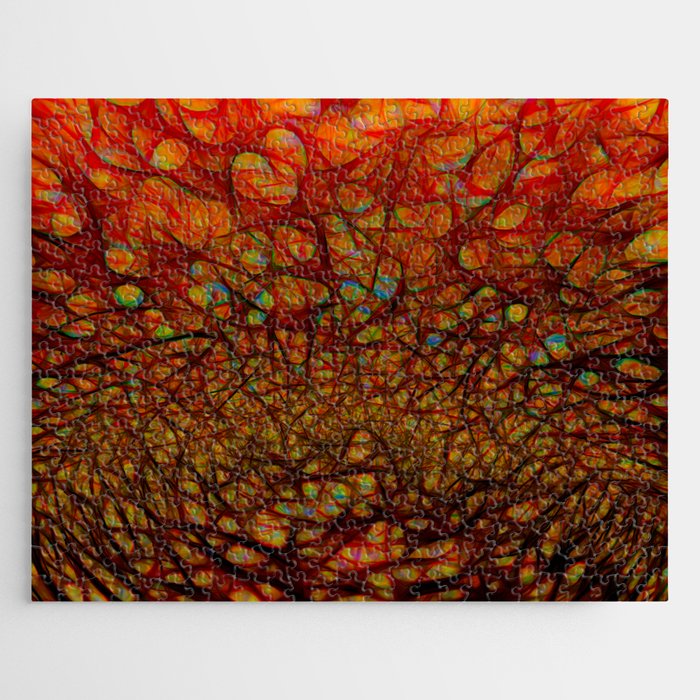 Dark Red Abstract  Jigsaw Puzzle