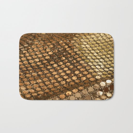 Shiny glitter #2 #gold #decor #art #society6 Bath Mat