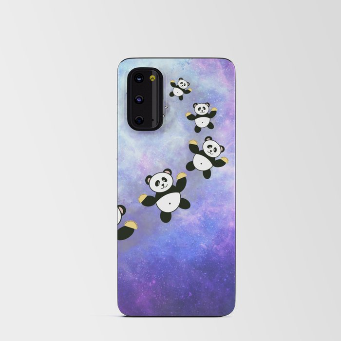 Hungry Panda in Space Android Card Case
