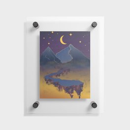Road to Mountains Floating Acrylic Print