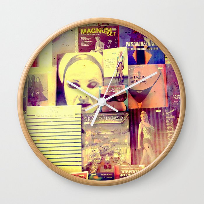 Pulp Fiction by Lika Ramati Wall Clock
