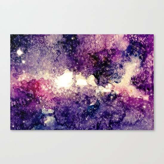 watercolor galaxy Canvas Print