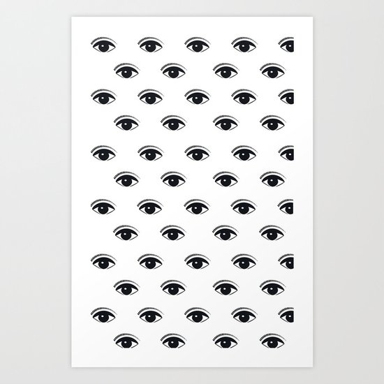 B&W EYE Art Print