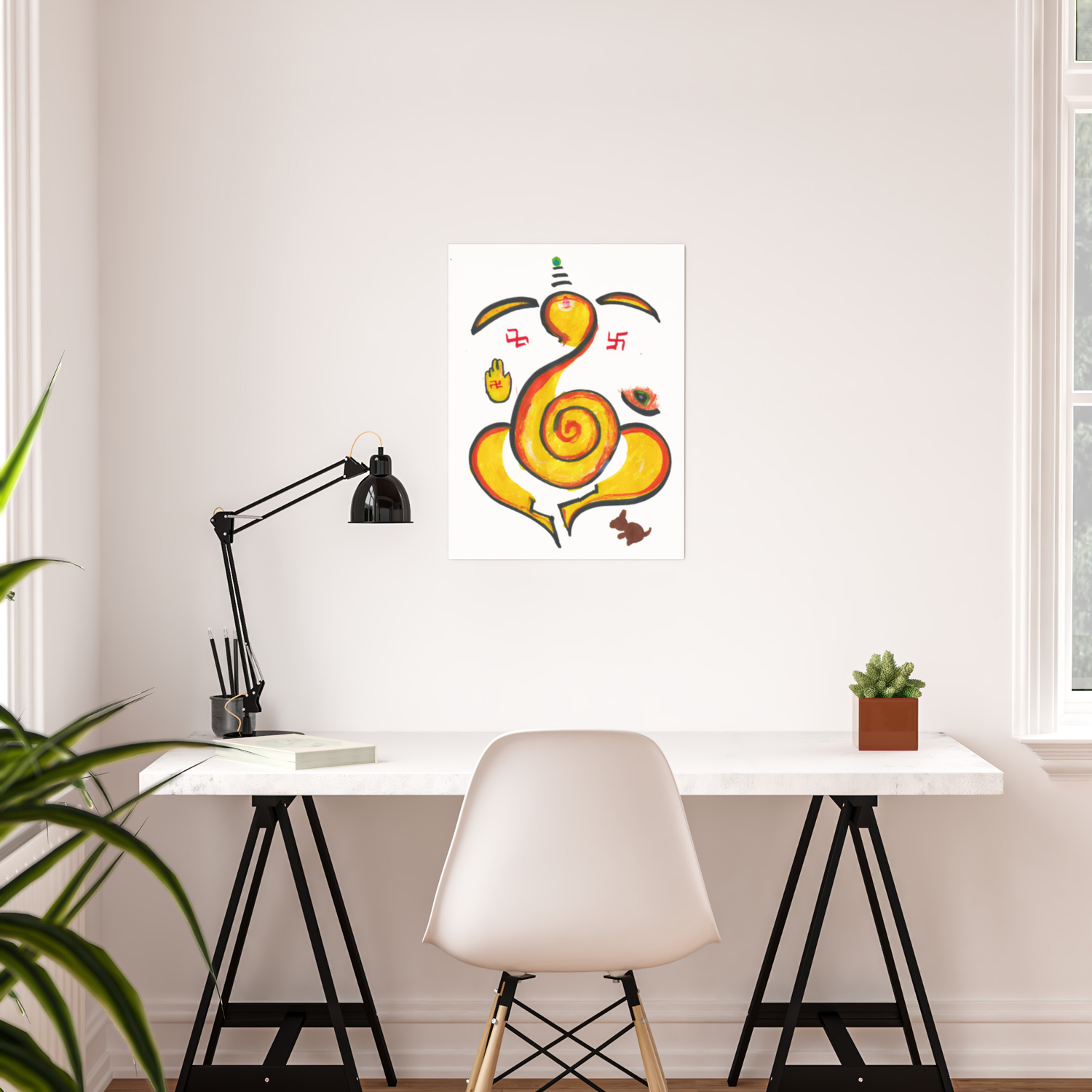 Lord Ganesha Abstract Painting Lord Ganesha Elephant God
