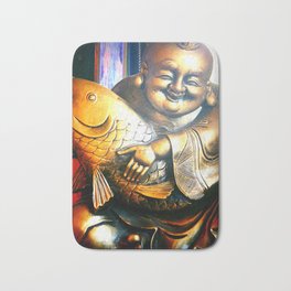 Buddha and fish Bath Mat
