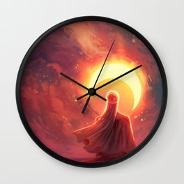 The moon of sun Wall Clock