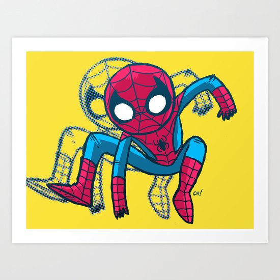 Does whatever a spider can! Art Print