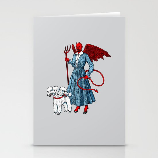 Devil With A Blue Dress On Stationery Cards