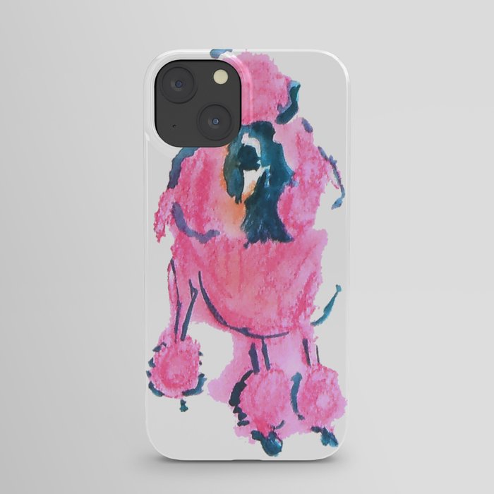 Pink Poodle iPhone Case