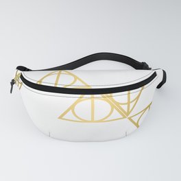 Deathly hallows golden pattern Fanny Pack