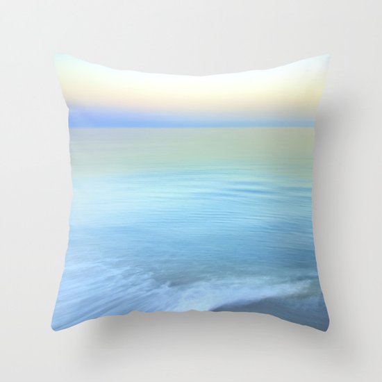 Dream beach. Vintage Throw Pillow by Guido Montanes Society6