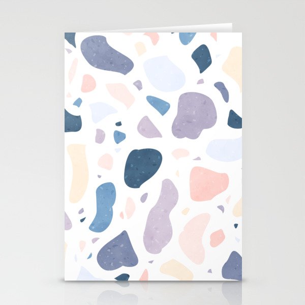 Soft watercolor terrazzo Stationery Cards