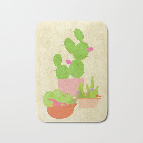 Cacti Mix Bath Mat