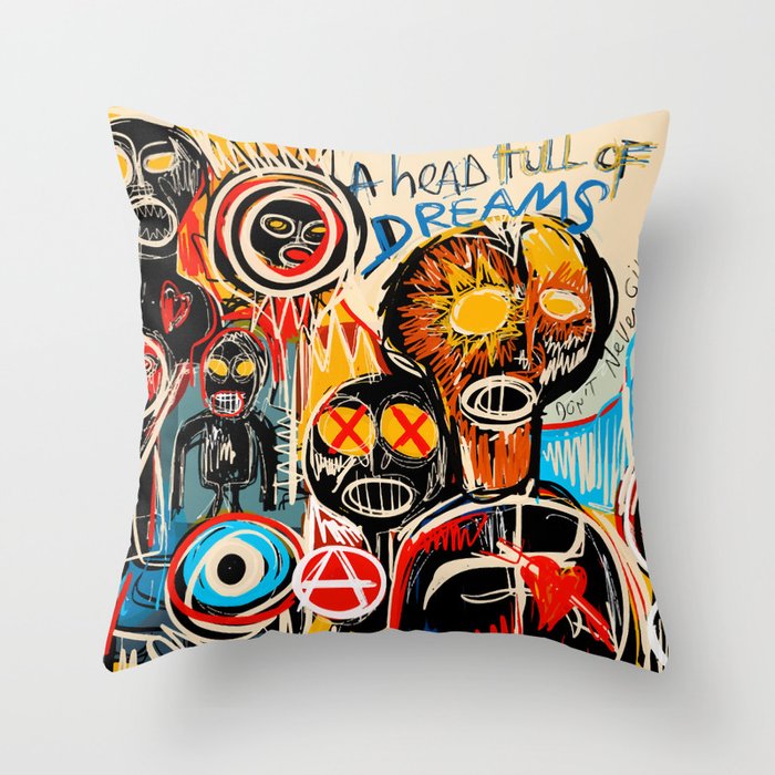 Head full of dreams Throw Pillow