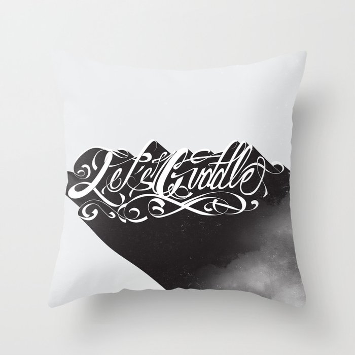 Lets Cuddle Throw Pillow