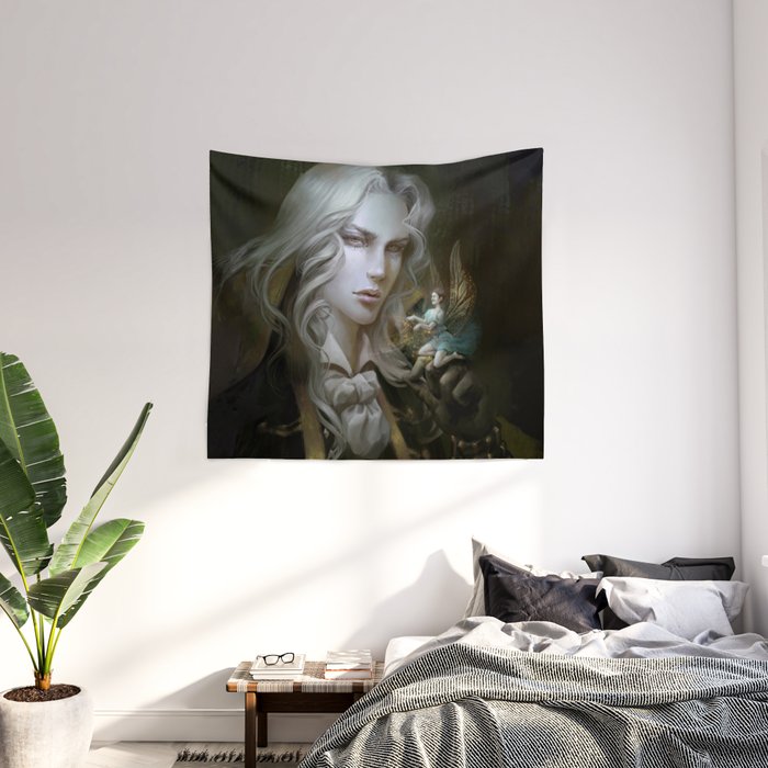 Alucard in Castlevania Symphony of the Night tapestry cloth poster bed tapestry 