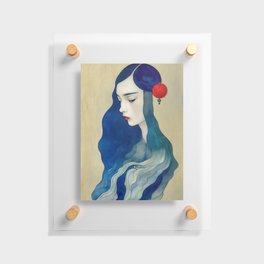 Lady Blu  Floating Acrylic Print