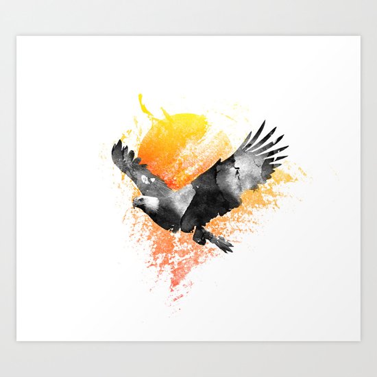 The Eagle that touched the Sun Art Print