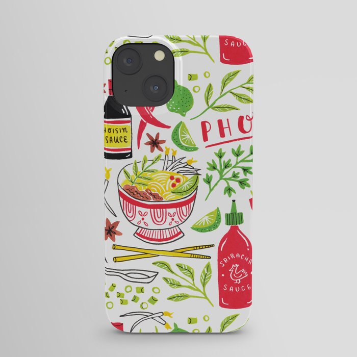 Vietnamese Pho Soup Sriracha iPhone Case