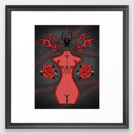 Spider Lady Framed Art Print
