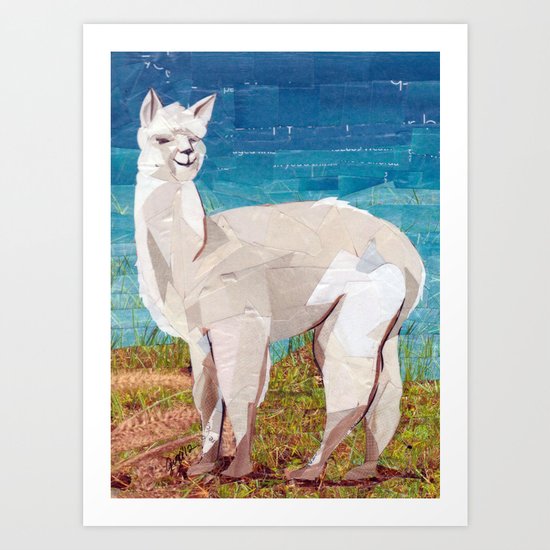 Alpaca Art Print