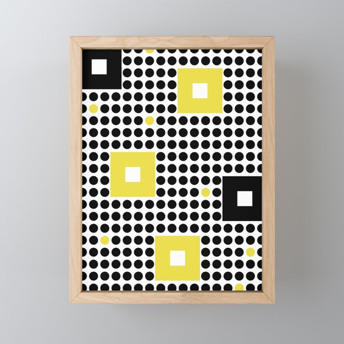 60s MOD Geometric Framed Mini Art Print