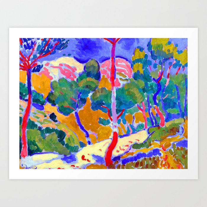 Andre Derain Landscape of Midi Art Print by Jon Baran Society6