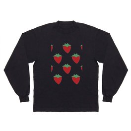 Badly Drawn Strawberries Long Sleeve T-shirt