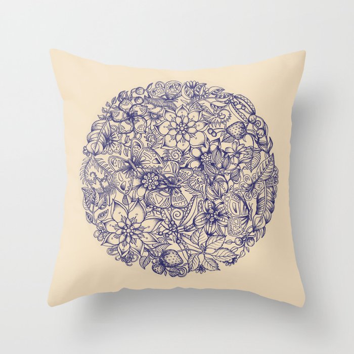 Circle of Friends Throw Pillow