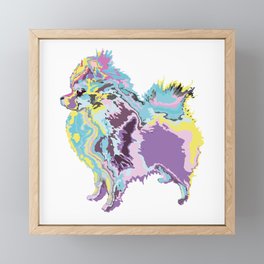 Mighty Puppy Pomeranian Framed Mini Art Print