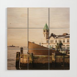 Cloudy Day at the Pier | Travel Photography | New York City Wood Wall Art