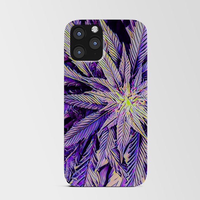 Purple Cannabis Dream iPhone Card Case