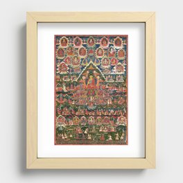 Shakyamuni Buddha, The Enlightened One Thangka Recessed Framed Print